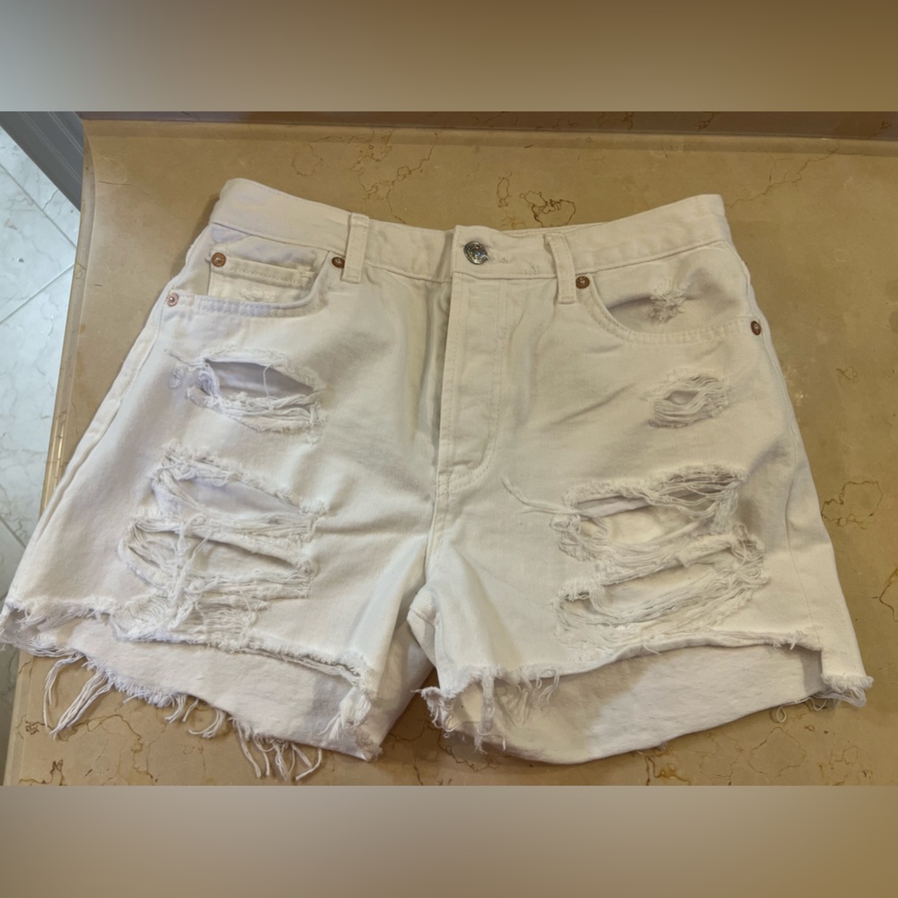 White Denim Shorts, Free People